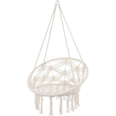 HAMAK AŻUROWY FOTEL WISZĄCY BOCIANIE GNIAZDO 80x60CM BIAŁY NEW STYL HAMAK AŻUROWY FOTEL WISZĄCY BOCIANIE GNIAZDO 80x60CM BIAŁY NEW STYL