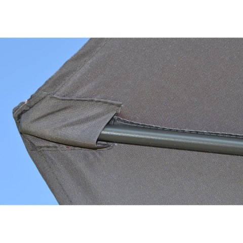 PARASOL OGRODOWY 300CM SKŁADANY SZARY