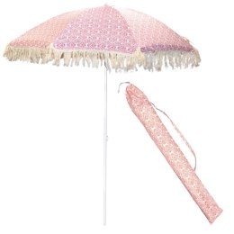 PARASOL PLAŻOWO OGRODOWY Z FRĘDZLAMI 174CM CZERWONY