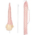 PARASOL PLAŻOWO OGRODOWY Z FRĘDZLAMI 174CM CZERWONY