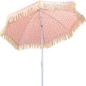 PARASOL PLAŻOWO OGRODOWY Z FRĘDZLAMI 174CM CZERWONY