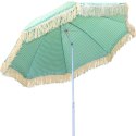 PARASOL PLAŻOWO OGRODOWY Z FRĘDZLAMI 174CM ZIELONY