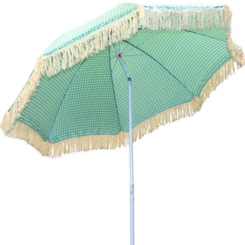 PARASOL PLAŻOWO OGRODOWY Z FRĘDZLAMI 174CM ZIELONY PARASOL PLAŻOWO OGRODOWY Z FRĘDZLAMI 174CM ZIELONY