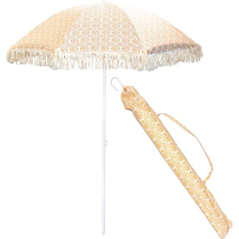 PARASOL PLAŻOWO OGRODOWY Z FRĘDZLAMI 174CM ŻÓŁTY PARASOL PLAŻOWO OGRODOWY Z FRĘDZLAMI 174CM ŻÓŁTY