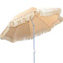PARASOL PLAŻOWO OGRODOWY Z FRĘDZLAMI 174CM ŻÓŁTY