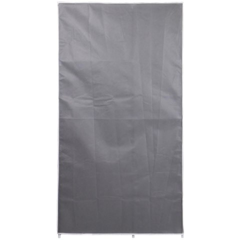 SZAFA TEKSTYLNA GARDEROBA 90x45x170CM CIEMNO-SZARA 8811 SZAFA TEKSTYLNA GARDEROBA 90x45x170CM CIEMNO-SZARA 8811