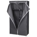 SZAFA TEKSTYLNA GARDEROBA 90x45x170CM CIEMNO-SZARA 8811