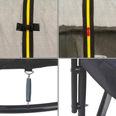 TRAMPOLINA ENERO Z SIATKĄ WEWNĘTRZNĄ fi244CM PREMIUM