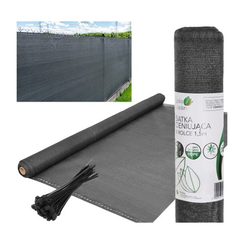 SIATKA CIENIUJĄCA 140G/M2 1.5X10M CIEMNO SZARA SIATKA CIENIUJĄCA 140G/M2 1.5X10M CIEMNO SZARA