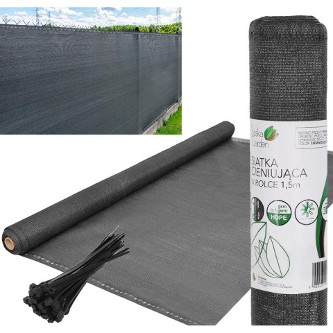 SIATKA CIENIUJĄCA 140G/M2 1.5X10M CIEMNO SZARA SIATKA CIENIUJĄCA 140G/M2 1.5X10M CIEMNO SZARA