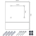 SKRZYNKA NA LISTY 30,5X9,5X33CM 1067520 SASKA GARDEN