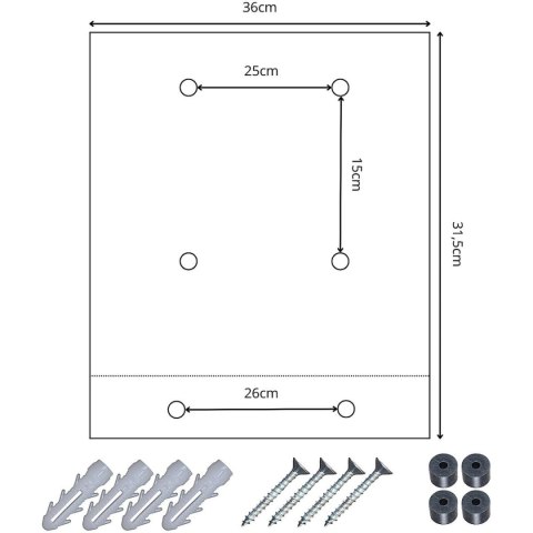 SKRZYNKA NA LISTY 36X9X31,3CM 1067568 SASKA GARDEN SKRZYNKA NA LISTY 36X9X31,3CM 1067568 SASKA GARDEN