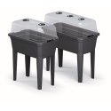 SZKLARNIA STOJĄCA ROZSADNIK RESPANA SET ECOLINE 59,6x36,8x75,3CM ANTRACYT