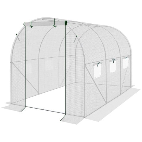 SZKLARNIA TUNEL OGRODOWY 200X300X200CM PE KONTRUKCJA STAL BIAŁA SZKLARNIA TUNEL OGRODOWY 200X300X200CM PE KONTRUKCJA STAL BIAŁA