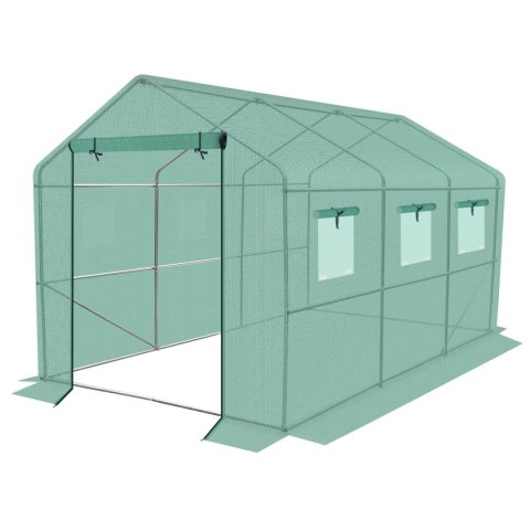 SZKLARNIA TUNEL OGRODOWY 200x350x200CM PE KONSTRUKCJA STAL ZIELONA SZKLARNIA TUNEL OGRODOWY 200x350x200CM PE KONSTRUKCJA STAL ZIELONA