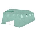 SZKLARNIA TUNEL OGRODOWY 300x600x200CM PE KONSTRUKCJA STAL ZIELONY