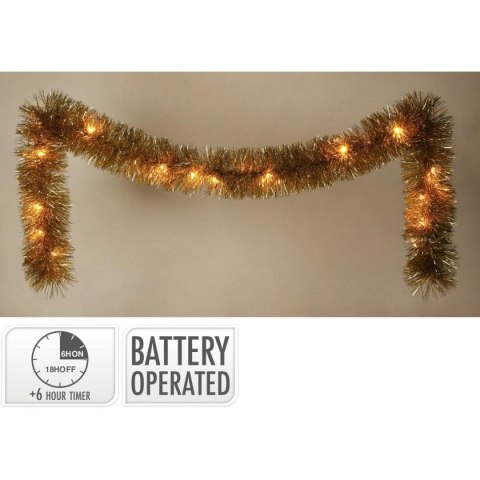 GIRLANDA DEKORACYJNA 270CM 26LED ZŁOTA GIRLANDA DEKORACYJNA 270CM 26LED ZŁOTA