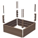 GRZĄDKA RABATKA OGRODOWA OBRZEŻE BASE WOOD 4 ELEMENTY RUSTYKALNA CEGŁA