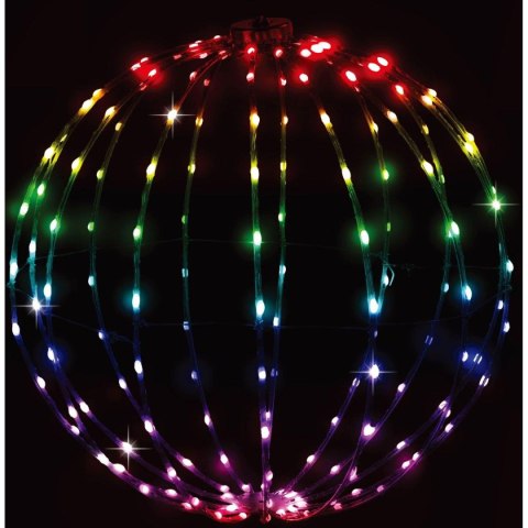 KULA DEKORACYJNA WISZĄCA 168LED RGB 40CM KULA DEKORACYJNA WISZĄCA 168LED RGB 40CM