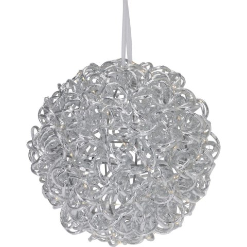 KULA DEKORACYJNA WISZĄCA 30CM SILVER KULA DEKORACYJNA WISZĄCA 30CM SILVER