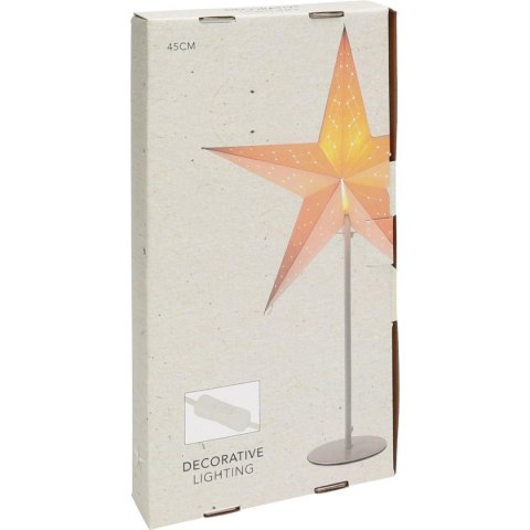 LAMPKA DEKORACYJNA GWIAZDA ADWENTOWA STOJĄCA LED 45CM BIAŁA LAMPKA DEKORACYJNA GWIAZDA ADWENTOWA STOJĄCA LED 45CM BIAŁA