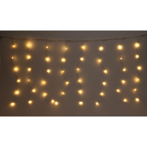 LAMPKI CHOINKOWE KURTYNA ŚWIETLNA ZEW/WEW 120 LED 300X60CM Z PILOTEM CIEPŁY BIAŁY LAMPKI CHOINKOWE KURTYNA ŚWIETLNA ZEW/WEW 120 LED 300X60CM Z PILOTEM CIEPŁY BIAŁY