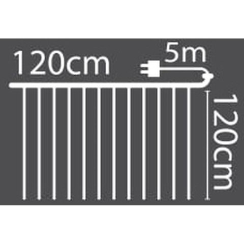 LAMPKI CHOINKOWE KURTYNA ŚWIETLNA ZEW/WEW 144 LED 120X120CM Z PILOTEM CIEPŁY BIAŁY LAMPKI CHOINKOWE KURTYNA ŚWIETLNA ZEW/WEW 144 LED 120X120CM Z PILOTEM CIEPŁY BIAŁY