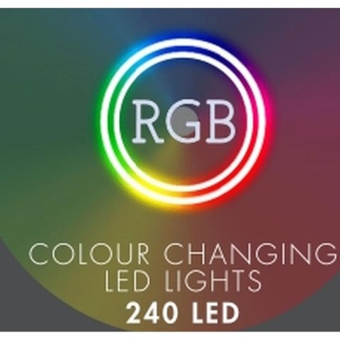 LAMPKI CHOINKOWE KURTYNA ŚWIETLNA ZEW/WEW 240 LED 600X60CM Z PILOTEM RGB KOLOR LAMPKI CHOINKOWE KURTYNA ŚWIETLNA ZEW/WEW 240 LED 600X60CM Z PILOTEM RGB KOLOR