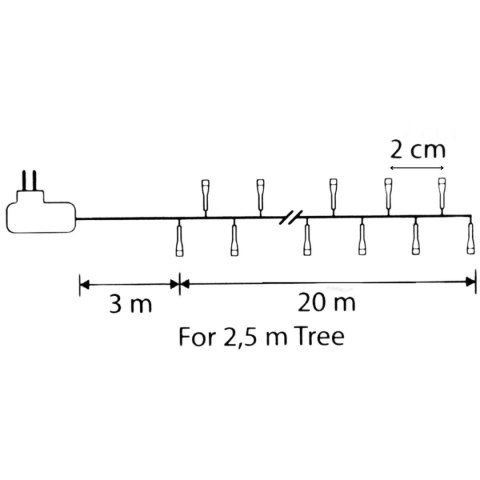 LAMPKI CHOINKOWE ŁAŃCUCH ŚWIETLNY 1000 LED TIMER CIEPŁY BIAŁY LUCA