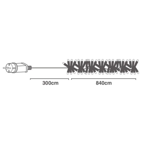 LAMPKI CHOINKOWE ŁAŃCUCH ŚWIETLNY 1152 LED TIMER ZIMNY BIAŁY LAMPKI CHOINKOWE ŁAŃCUCH ŚWIETLNY 1152 LED TIMER ZIMNY BIAŁY