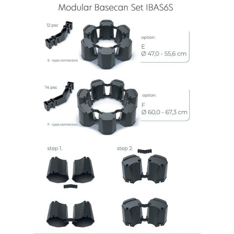 PODSTAWA DO ZBIORNIKA NA WODĘ DESZCZÓWKĘ MODULAR 6 BASECAN ANTRACYT PODSTAWA DO ZBIORNIKA NA WODĘ DESZCZÓWKĘ MODULAR 6 BASECAN ANTRACYT