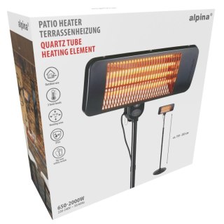 GRZEJNIK OGRODOWY PIONOWY 650-1300-2000W ALPINA