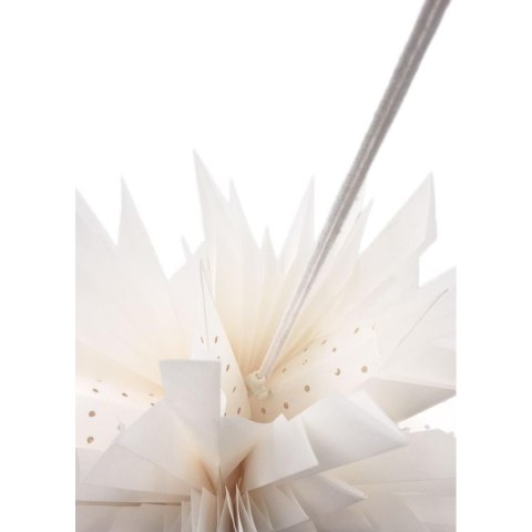GWIAZDA DEKORACYJNA PAPIEROWA 3D 50CM BIAŁA