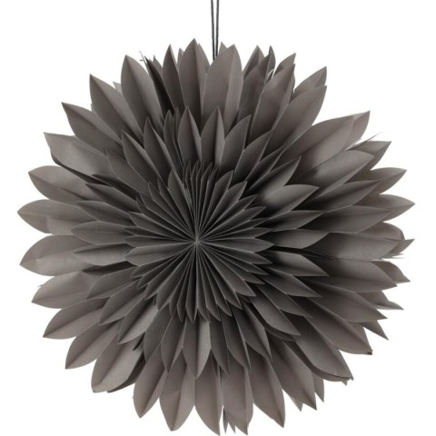 GWIAZDA DEKORACYJNA WISZĄCA PAPIEROWA 3D 50CM SZARA GWIAZDA DEKORACYJNA WISZĄCA PAPIEROWA 3D 50CM SZARA
