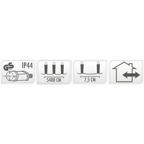 LAMPKI CHOINKOWE ŁAŃCUCH ŚWIETLNY 720 LED MULTIKOLOR