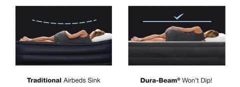 Materac dmuchany 191x99 cm z pompką jednoosobowy INTEX DELUXE 64412ND