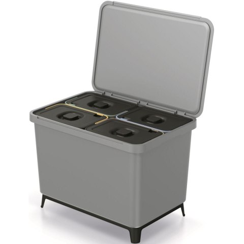 ŚMIETNIK KOSZE NA ŚMIECI SYSTEMA SORTIBOX 4W1 SMOOTH GRAY
