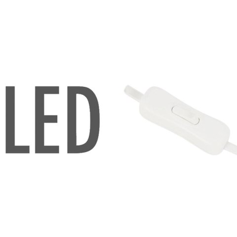 ŚWIECZNIK ADWENTOWY DREWNIANY BIAŁY 7 LED