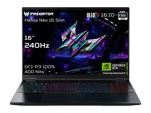 Acer Predator Helios Neo 16S AI PHN16S-71-95J5 16" FHD i9-275HX/64GB/1000GB/NVIDIA GF RTX 5070 Ti/Win11/ENG kbd/Black/2Y Gwaranc