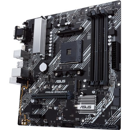 Asus | PRIME B450M-A II | Gniazda pamięci 4 | Liczba złączy SATA 6 x SATA III | Chipset AMD B | Micro ATX | Rodzina procesorów A