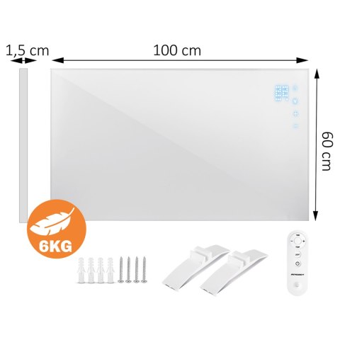 Grzejnik na podczerwień promiennik podczerwieni 600 W Berdsen BD-981 pilot WiFi aplikacja