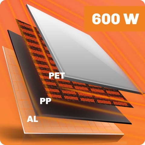 Grzejnik na podczerwień promiennik podczerwieni 600 W Berdsen BD-981 pilot WiFi aplikacja
