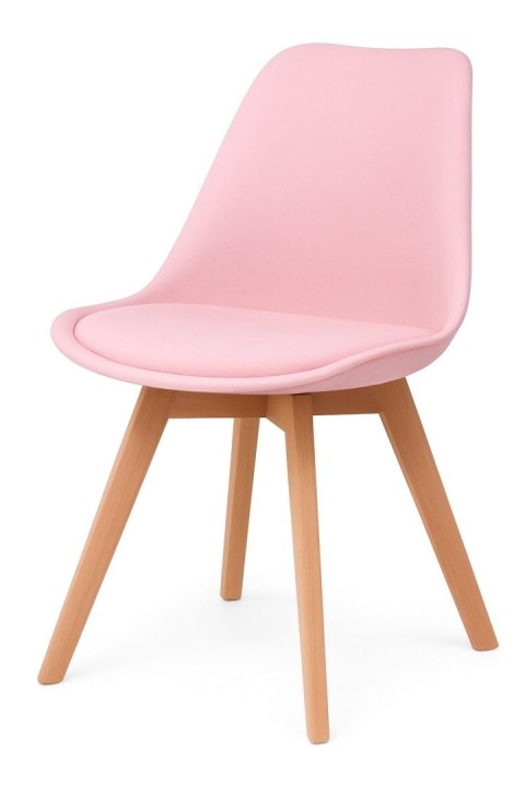 Krzesło skandynawskie MONZA PINK PU