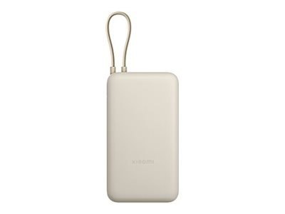 Power Bank Xiaomi 33W (zintegrowany kabel) | 20000 mAh | Kabel USB-C/USB-C/USB-A | Tan