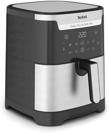 TEFAL Easy Fry and Grill XXL Frytkownica | EY801D | Moc 1830 W | Pojemność 6,5 L | Czarny/Stal nierdzewna