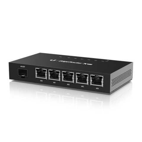 Ubiquiti | EdgeRouter | ER-X-SFP | Brak Wi-Fi | 10/100/1000 Mbit/s | Porty Ethernet LAN (RJ-45) 5 | Obsługa sieci mesh Nie | MU-
