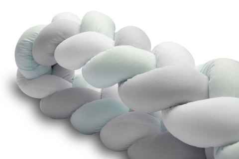 WARKOCZ DO ŁÓŻECZKA MIĘTOWY GŁADKI 210 CM