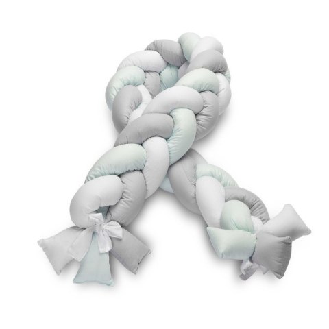 WARKOCZ DO ŁÓŻECZKA MIĘTOWY GŁADKI 210 CM