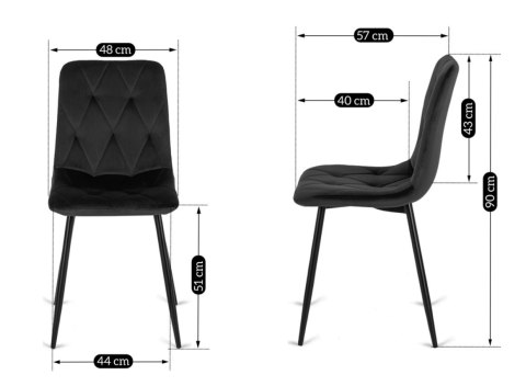 Krzesło tapicerowane BORGO VELVET BEIGE ROSE GOLD