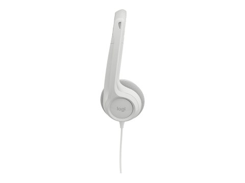 Logitech H390 USB Computer Headset Wired Headphones, USB Type-A, Off-white